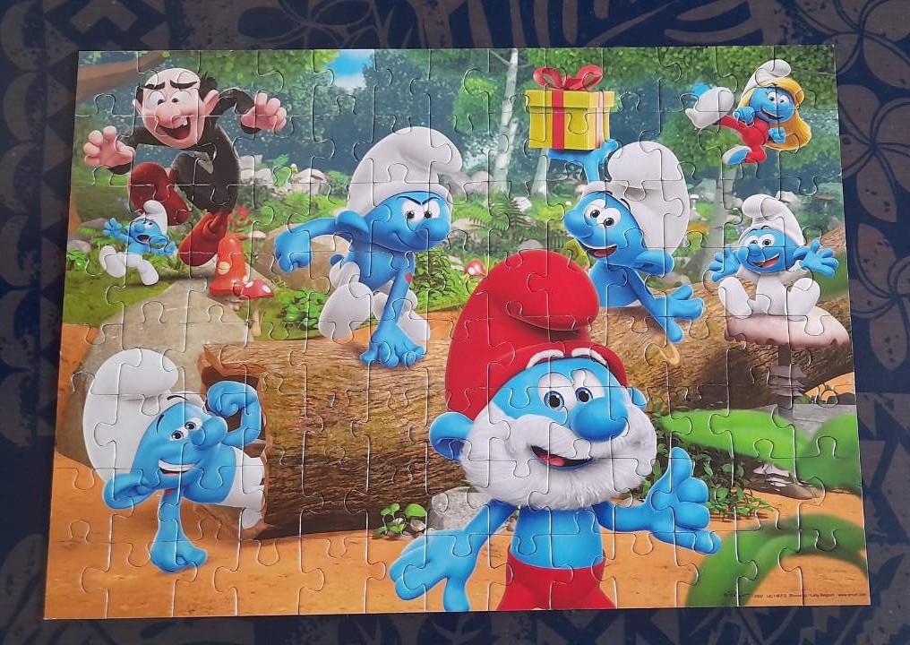 Puzzle La grande famille des Shtroumpfs 100p - NATHAN