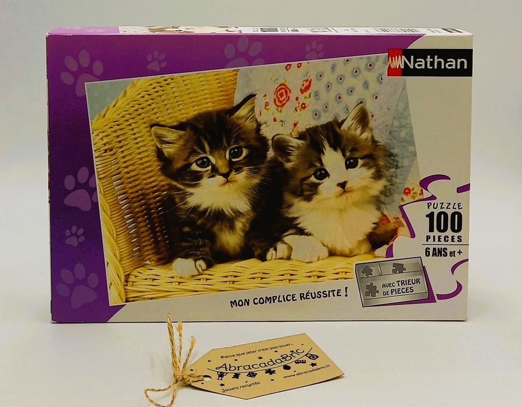 Chats dans une panière 100p - NATHAN