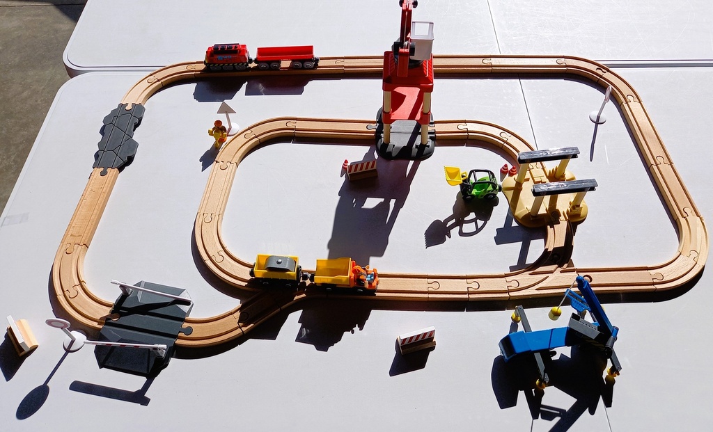 Set de chemin de fer, chantier - PLAYTiVE 