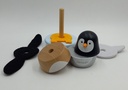 Culbuto pingouin en bois à empiler - JANOD  