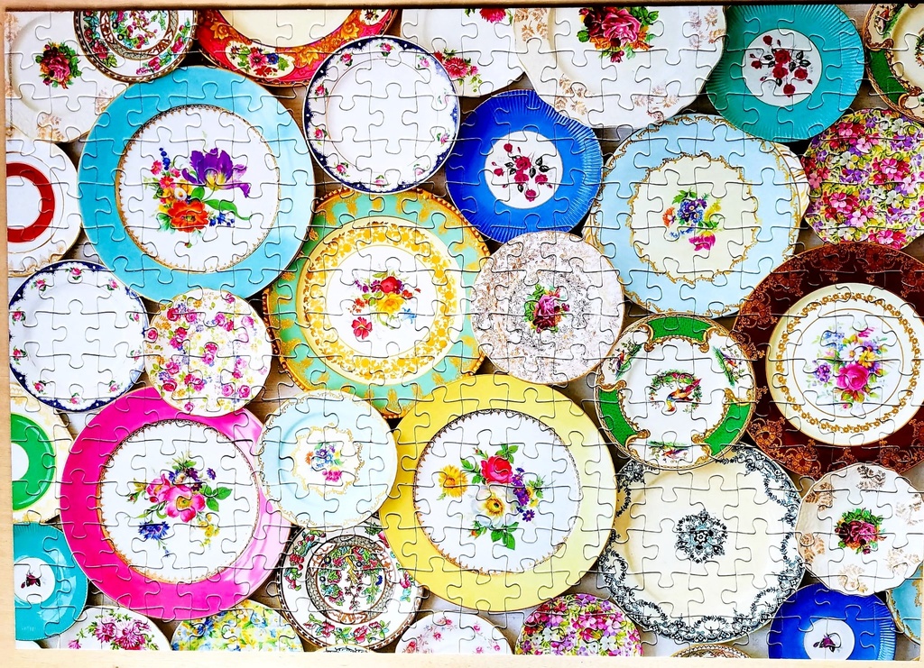 Puzzle assiettes anciennes - 300p - EDUCA