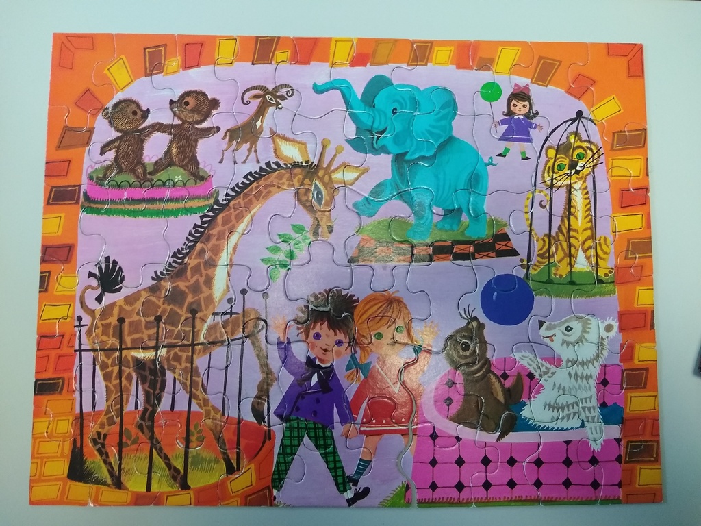 Puzzle Zoo vintage 60p - NATHAN  
