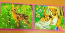 2x50 puzzle animaux - MB PUZZLE