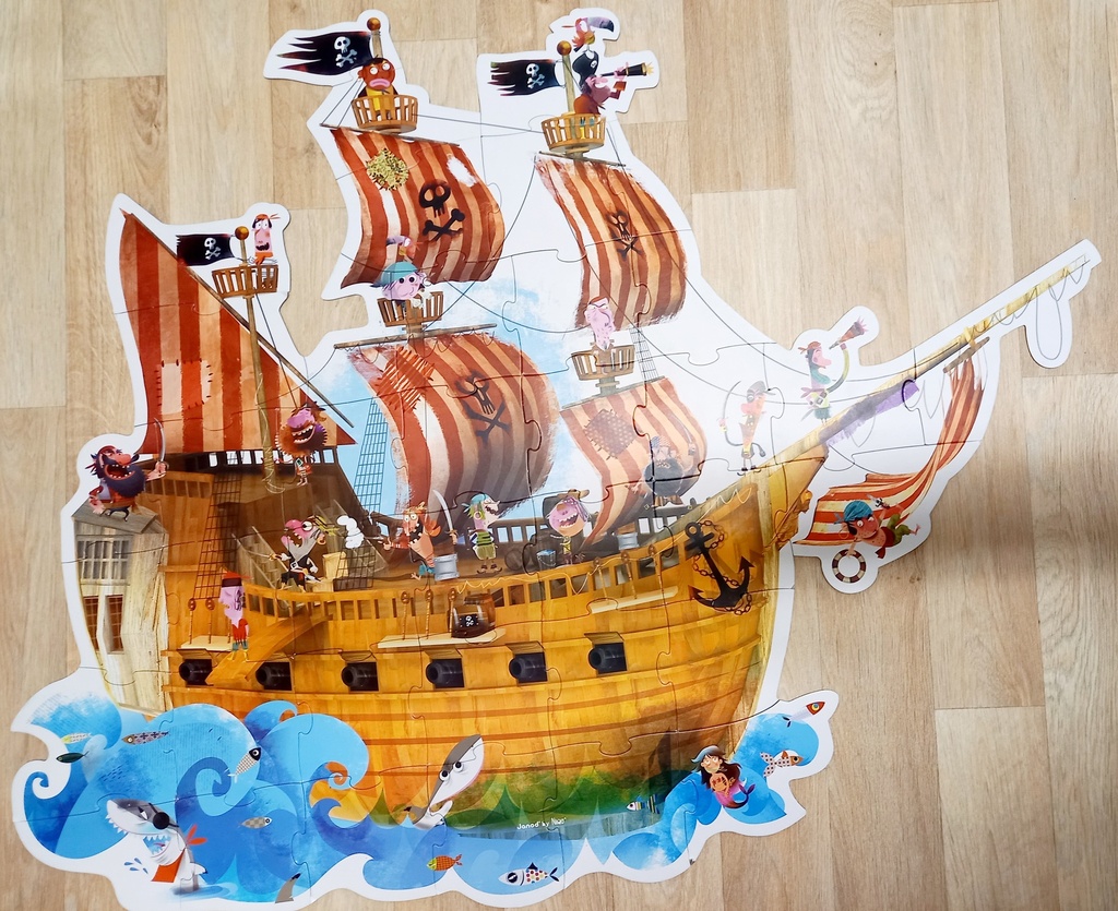 Puzzle XXL "Bateau pirate" 39p - DJECO