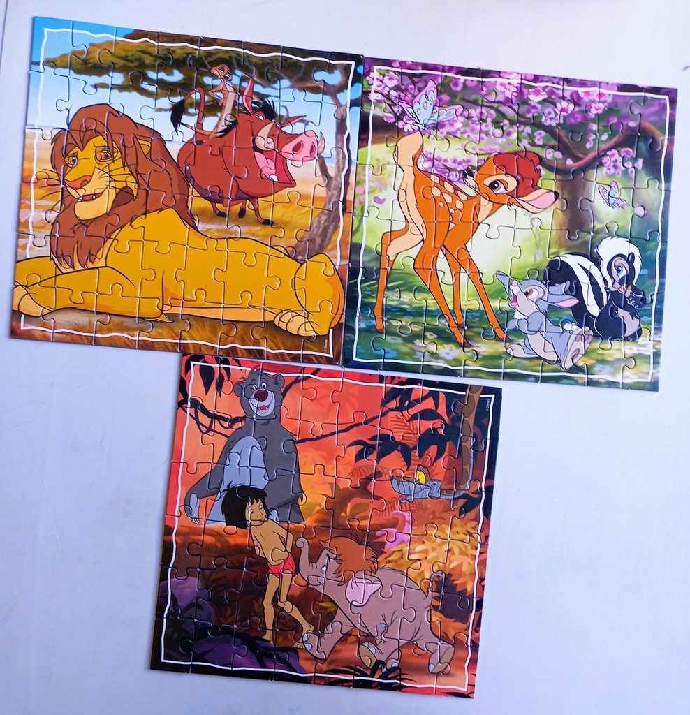 Puzzle héros Disney 3x48p - CLEMENTONi