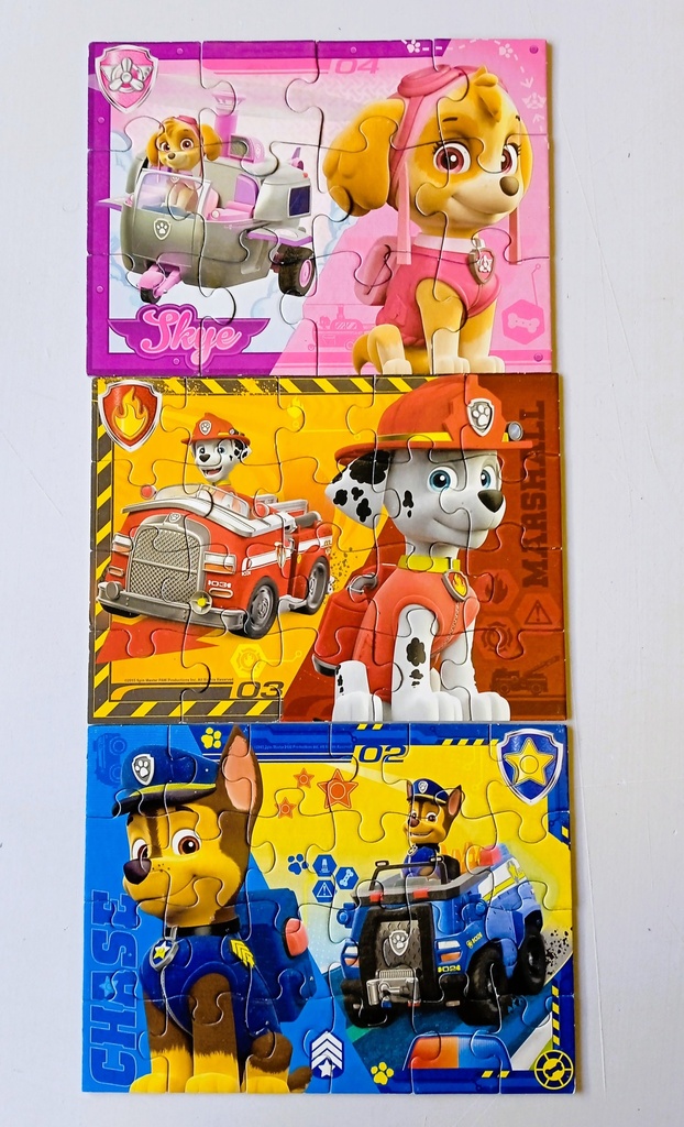Puzzle Pat Patrouille 3X 12P,20P,24P - RAVENSBURGER