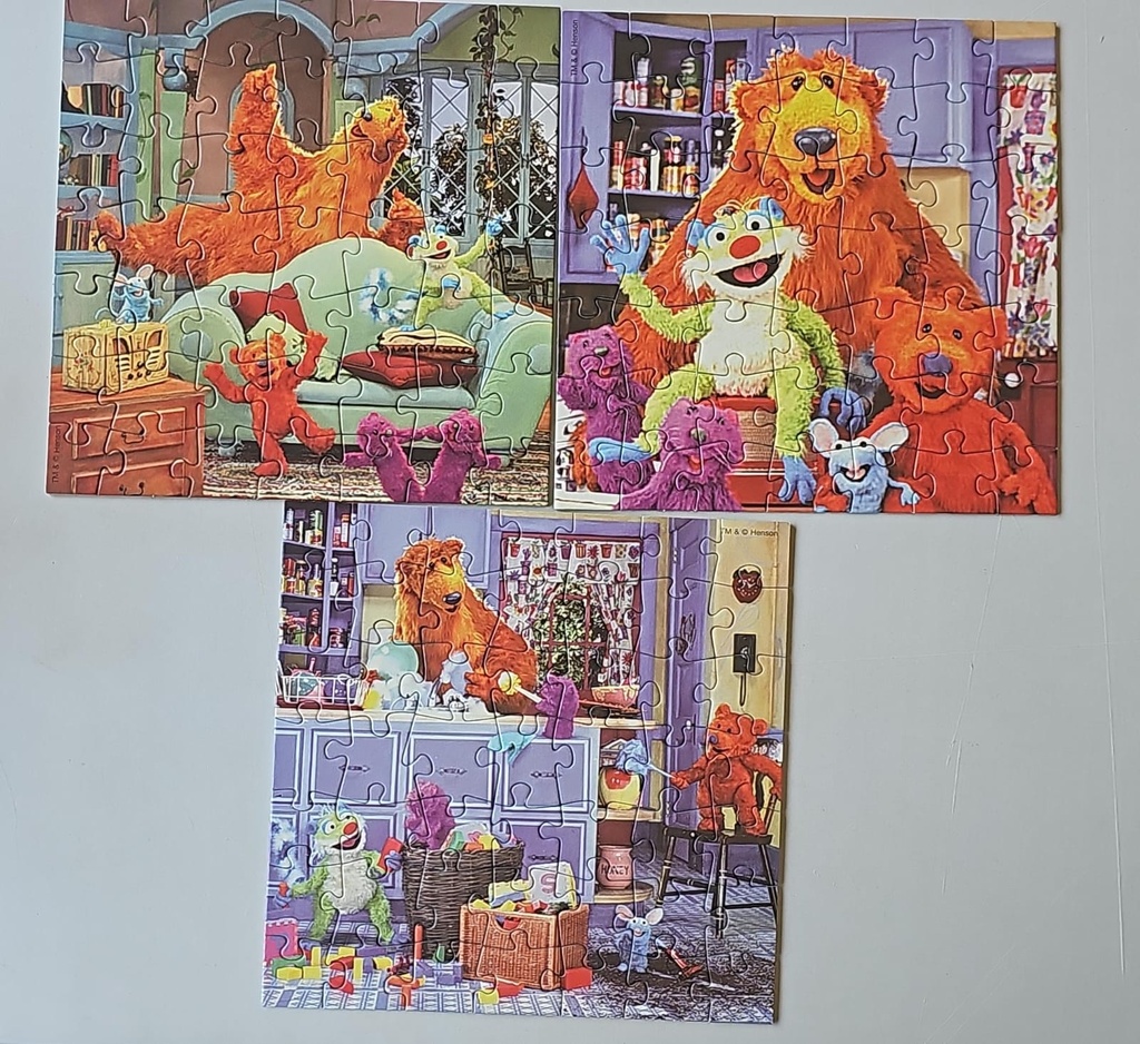 Puzzle "La joyeuse maison bleue" 3x49p - RAVENSBURGER