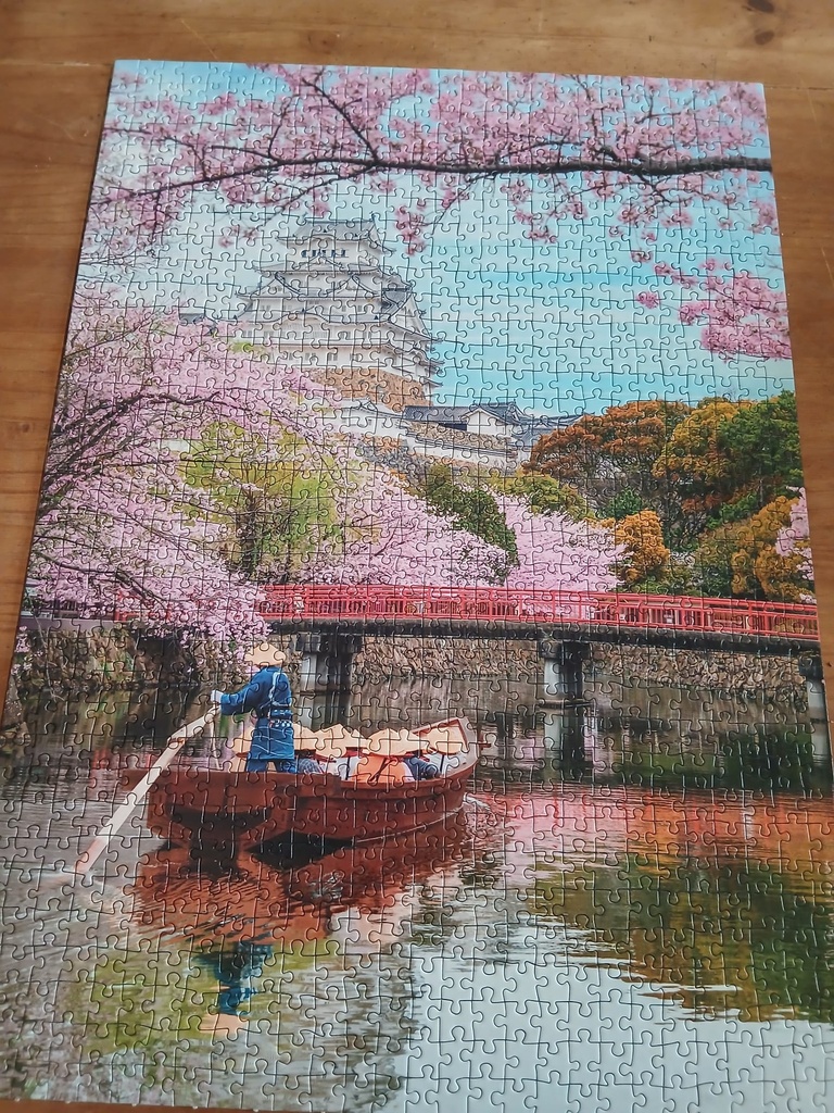 Puzzle "Himeji-Castle in spring" 1000p - CLEMENTONi