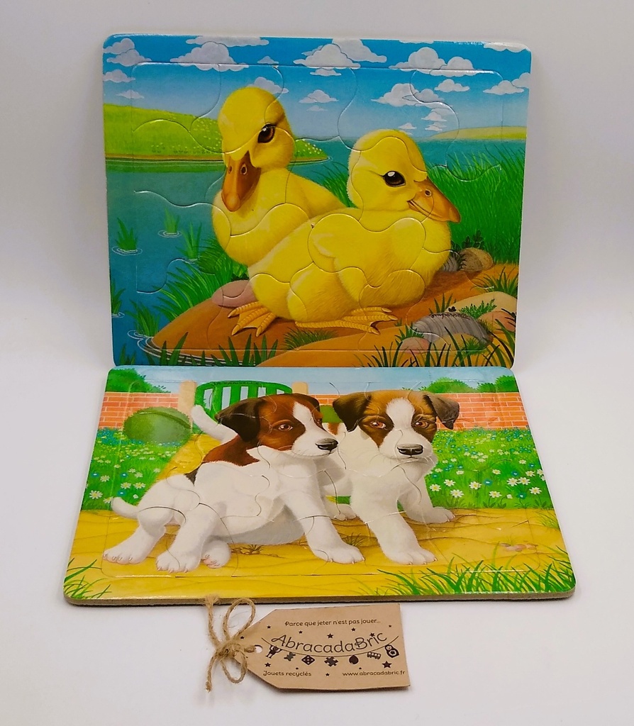 Puzzles "Animaux Familiers" 12,18 et 24p - NATHAN 