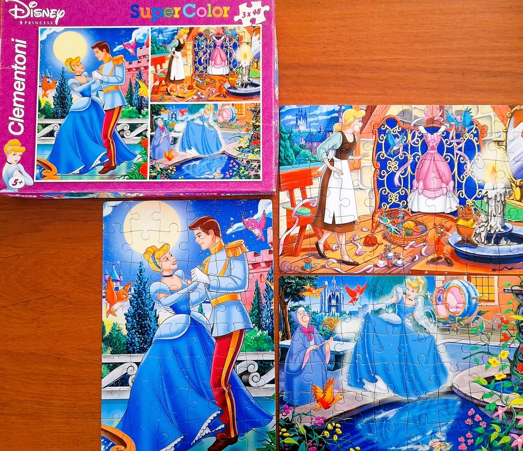 Puzzle cendrillon 3x48p - CLEMENTONi