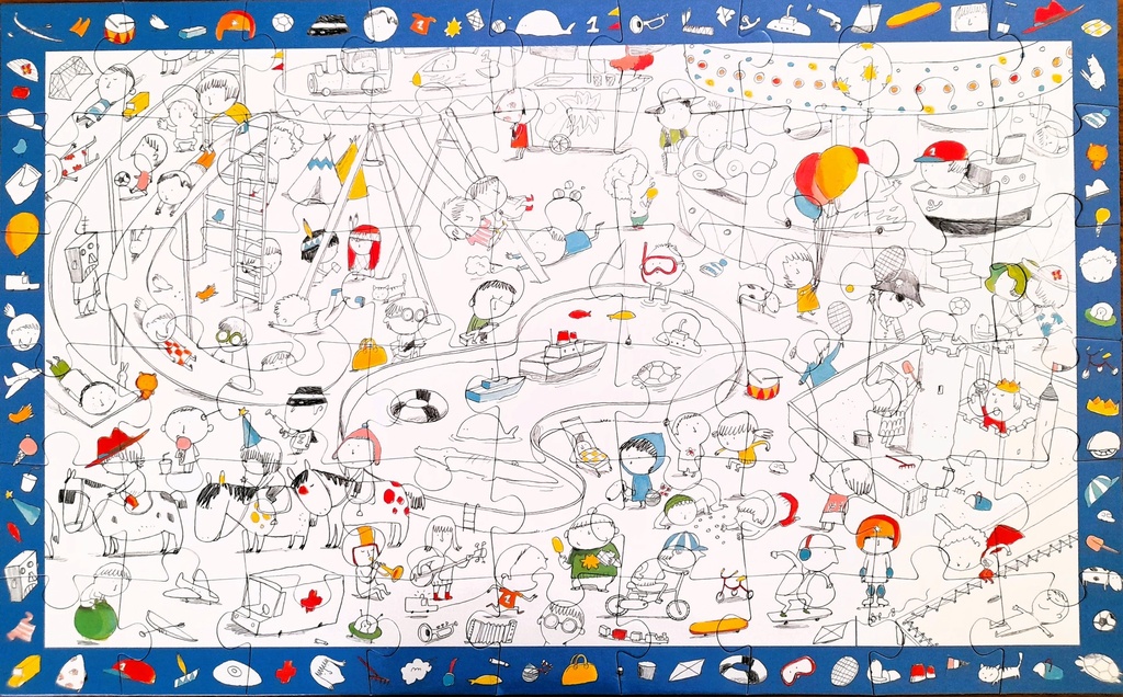 Puzzle découverte "jeux d'enfants" 54p - DJECO