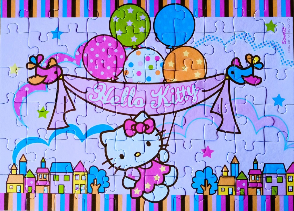 Puzzle hello kitty 60p - NATHAN