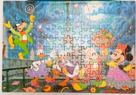 Puzzle "Mickey et ses amis à Paris" 150p Vintage - CLEMENTONi 