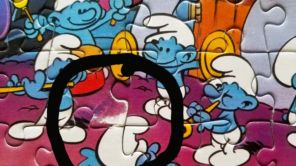 Puzzle schtroumpfs autour d'un feu 200p - RAVENSBURGER