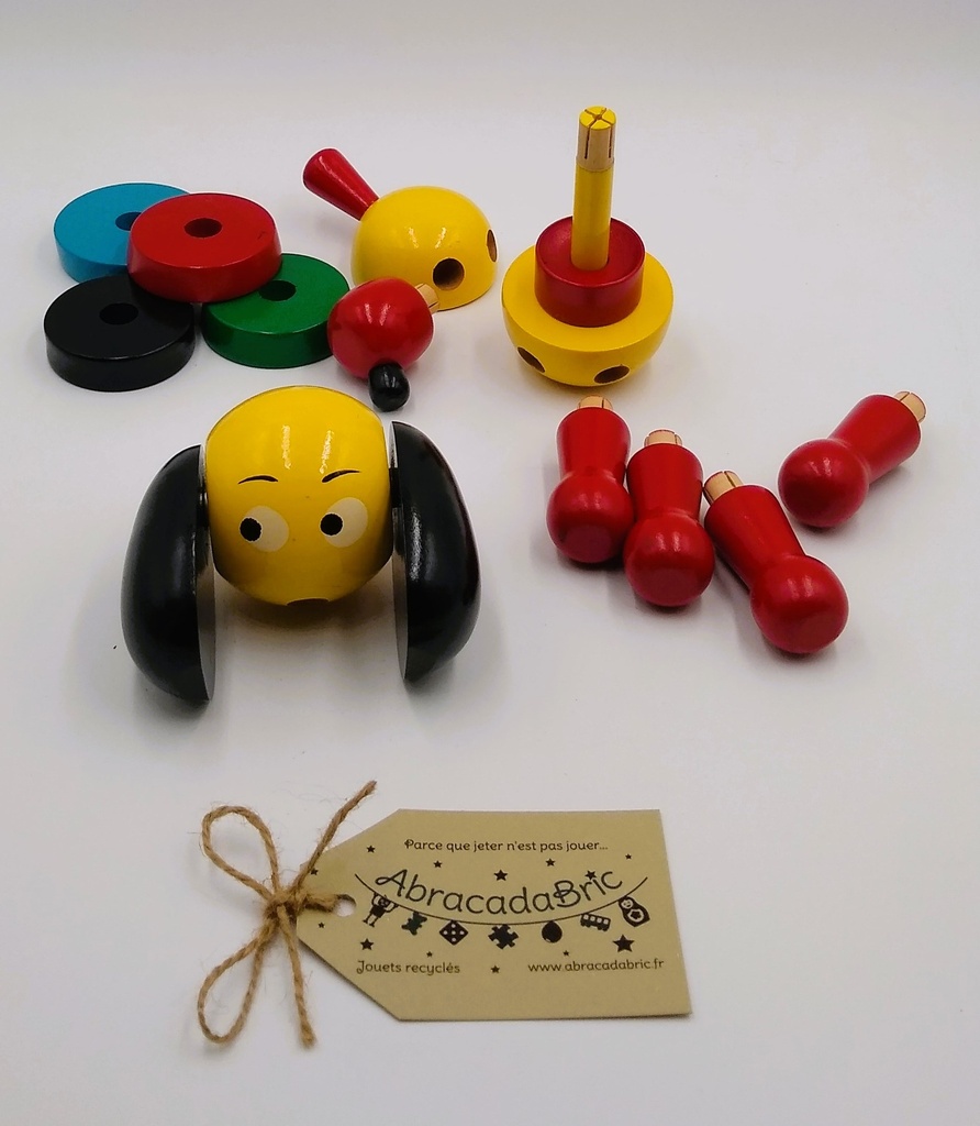 Jeu de construction chien en bois - BRiO