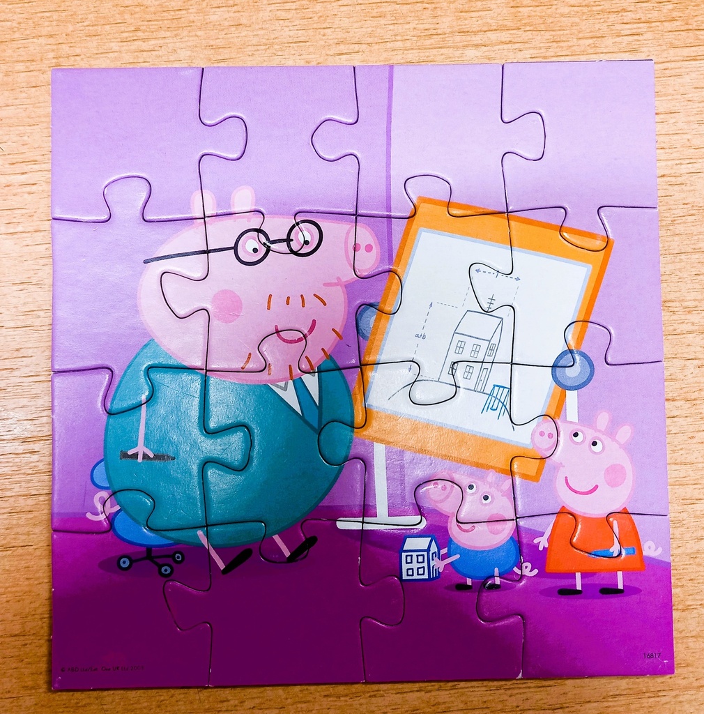 Puzzle Peppa Pig x4, 12p 16p 20p 25p - EDUCA
