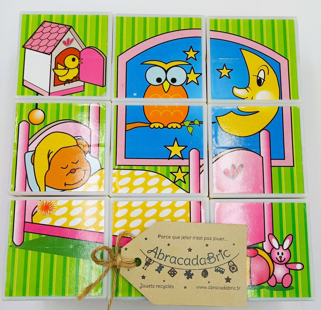 Cubes puzzle ourson
