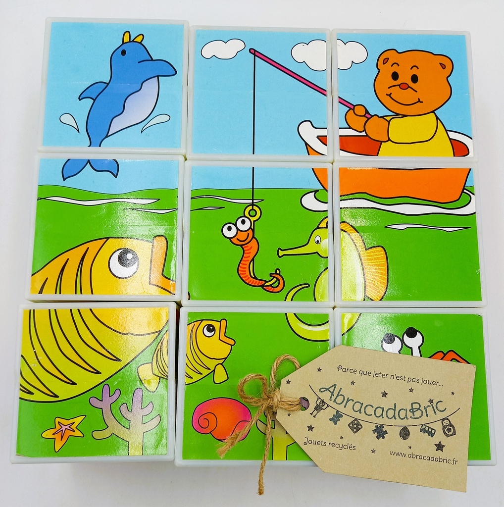 Cubes puzzle ourson