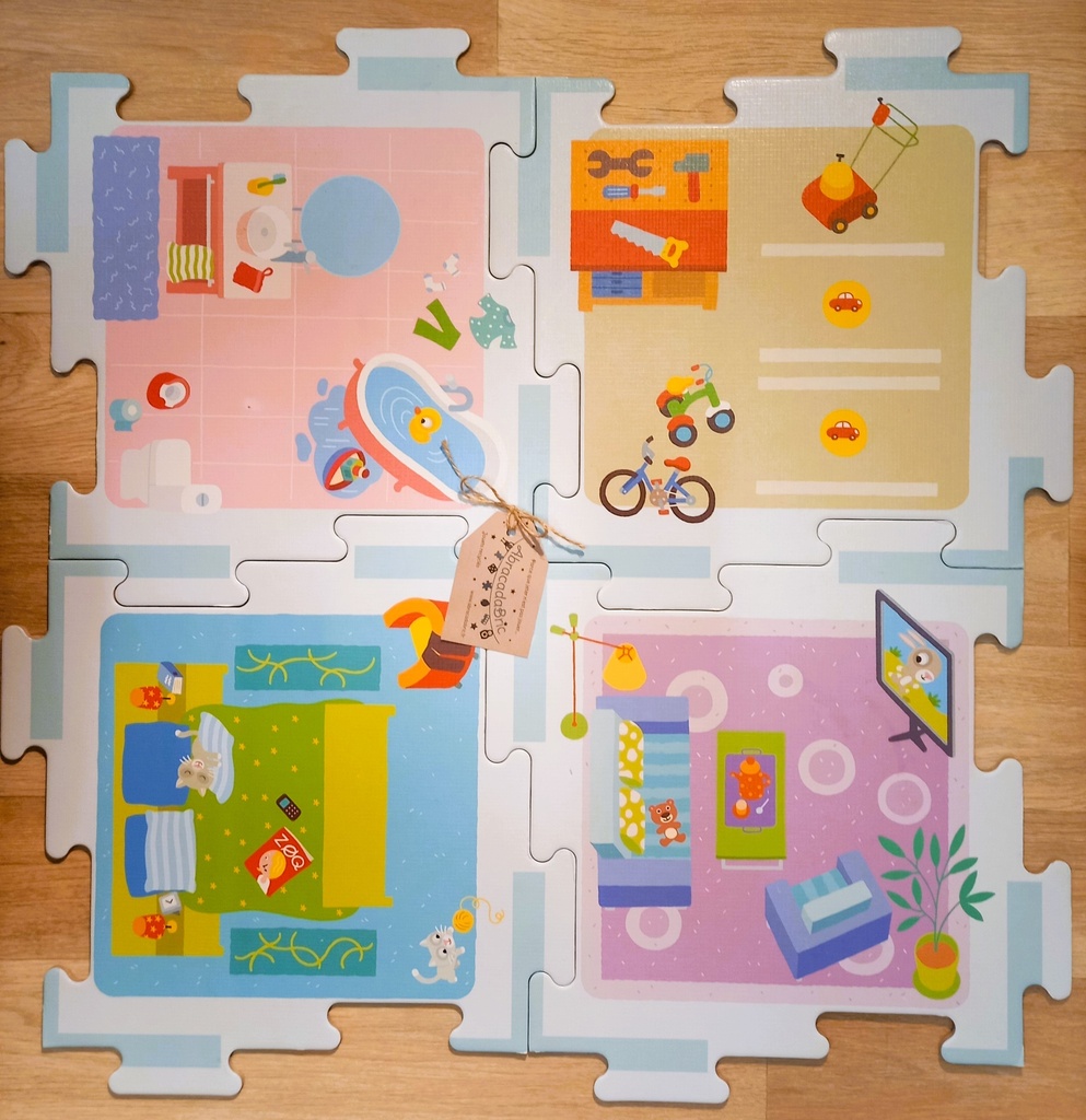 Puzzle géant maison des petits - OXYBUL 