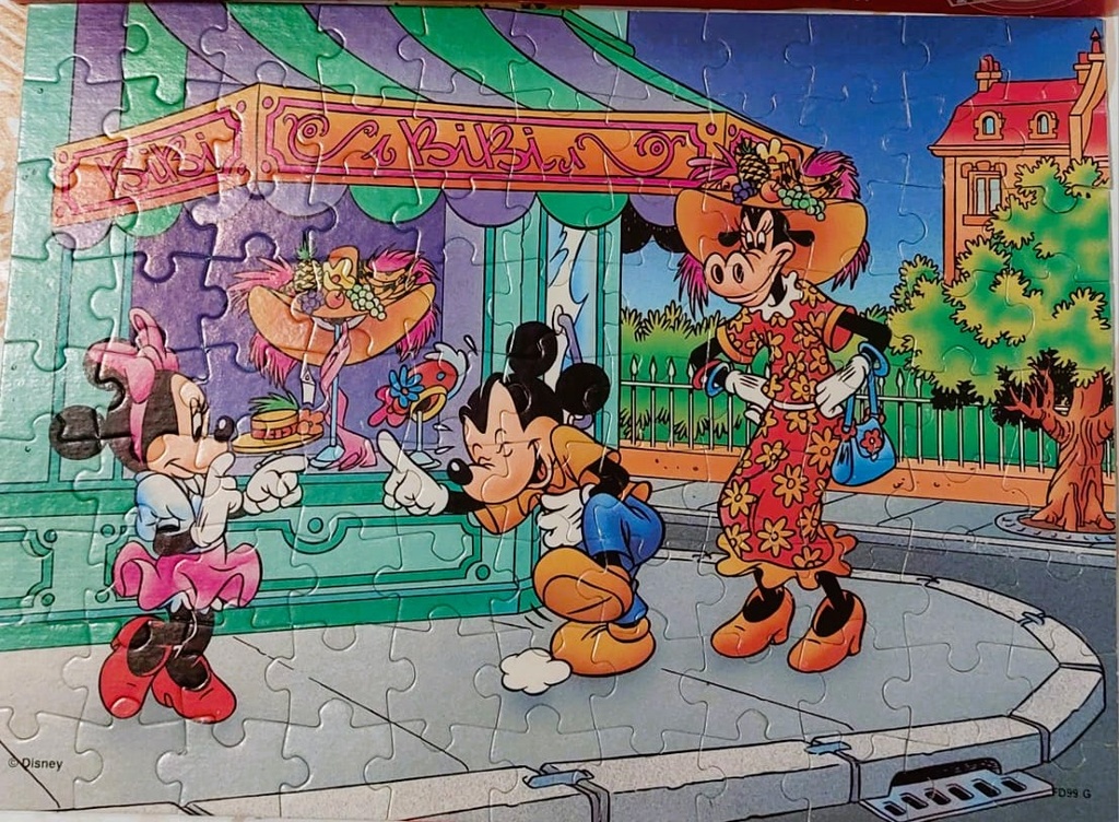 Puzzle "Mickey et cie" vintage 99p - FAVORiT 