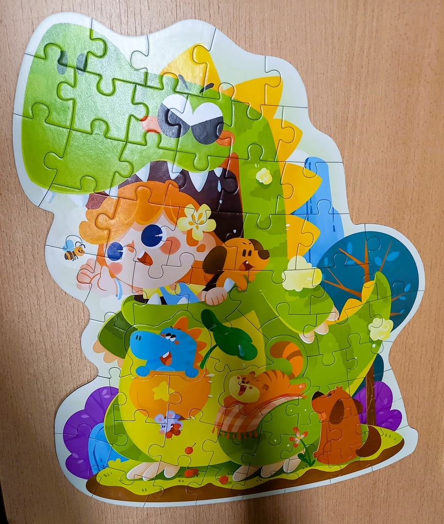 Puzzle " Roaring dinosaur" 60p - HAO XIANG