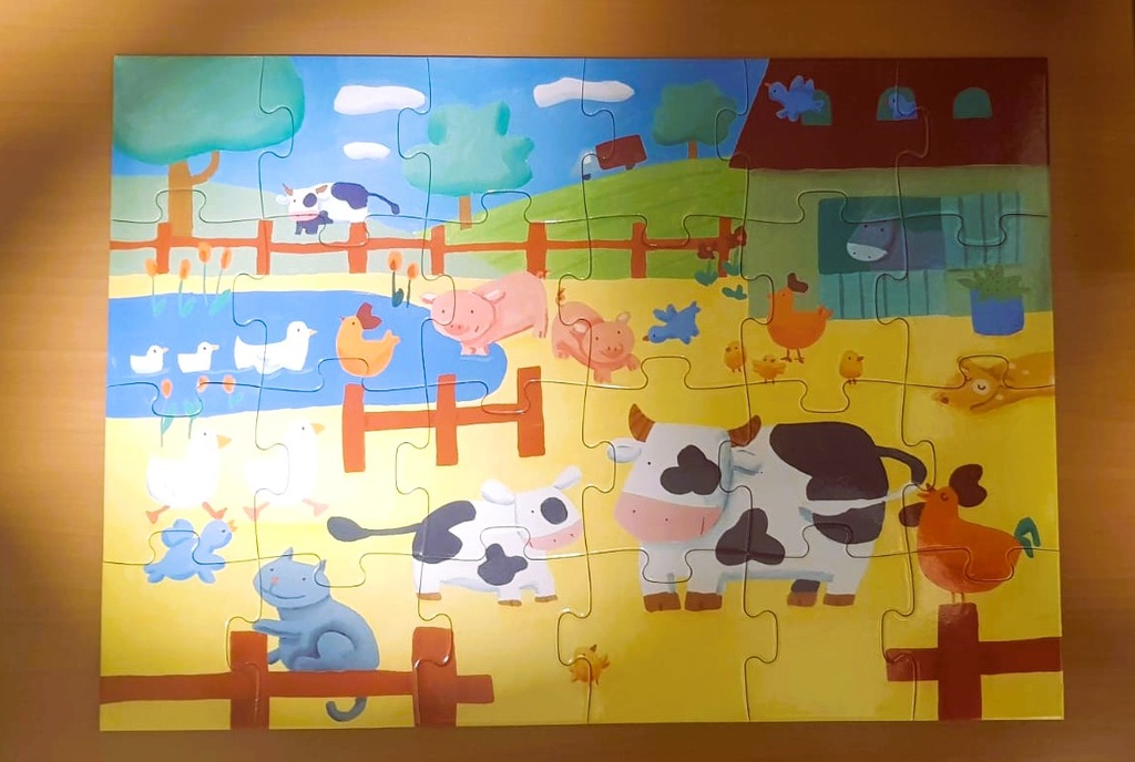 Puzzle les vaches à la ferme 24p - DJECO 
