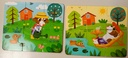 Puzzle le chien à travers les saisons en bois 3x6p - ViLAC 