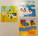 Puzzle DuoAnimo 3x6p - DJECO 