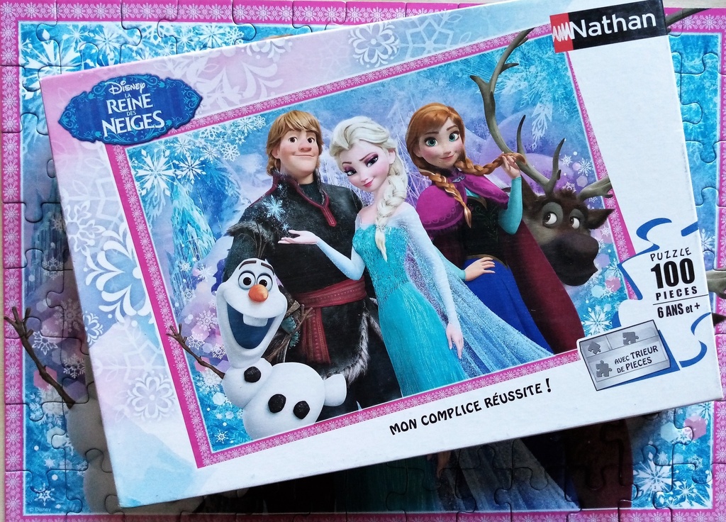 Puzzle reine des neiges 100p - NATHAN