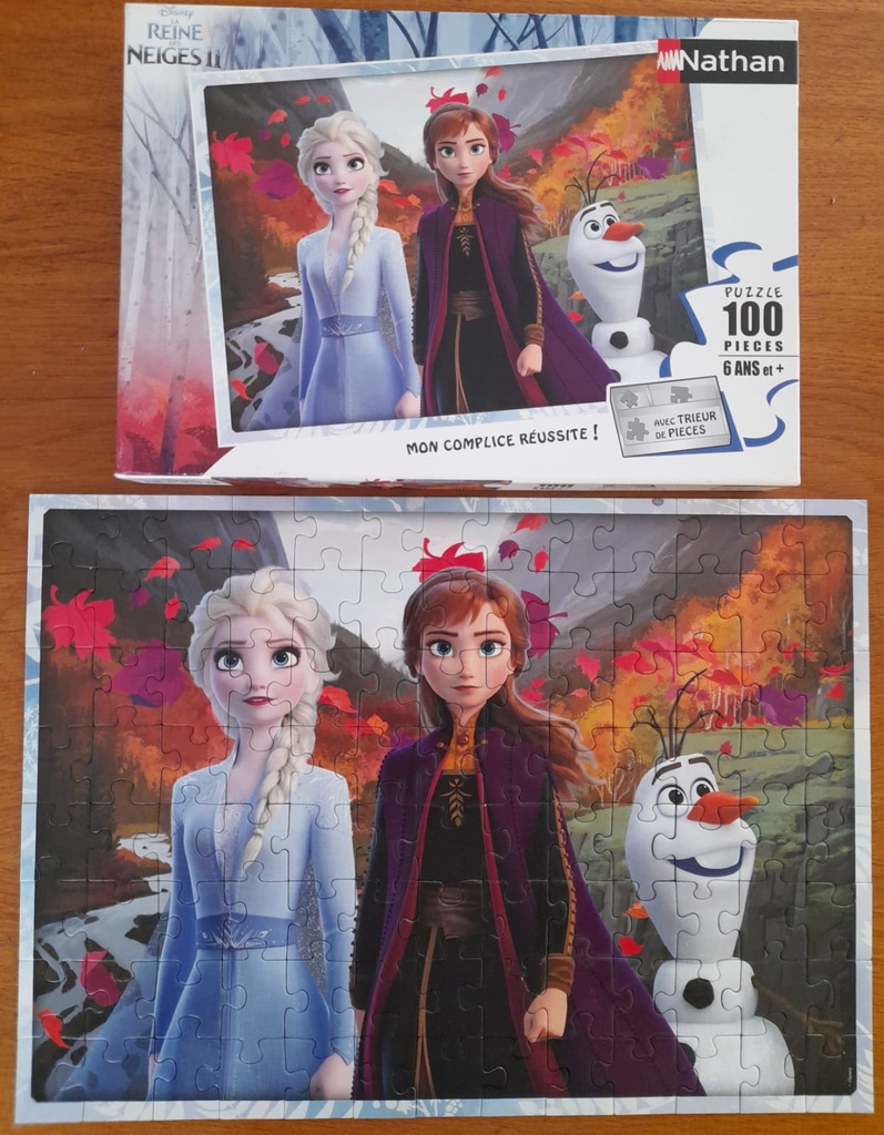 Puzzle reine des neiges 100p - NATHAN