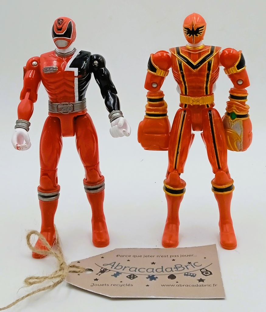 Lot x2 Power rangers 16 cm - BANDAï