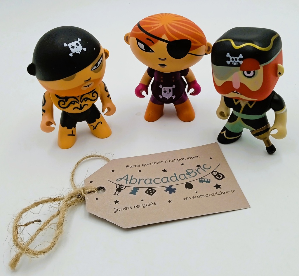 3 figurines pirates - DJECO