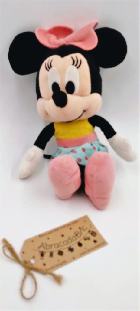 Minnie jupe à pois bleue 25cm - FAMOSA