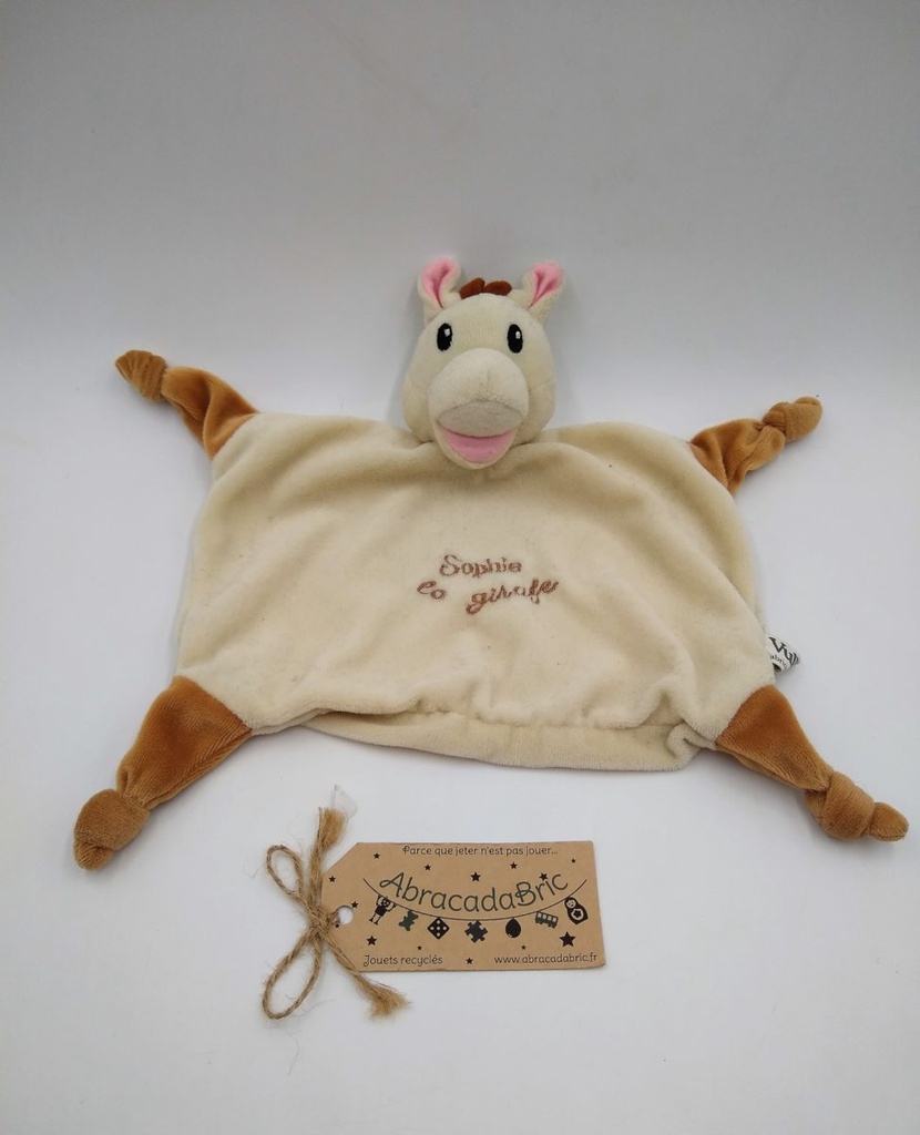 Doudou plat Sophie la girafe - VULLi