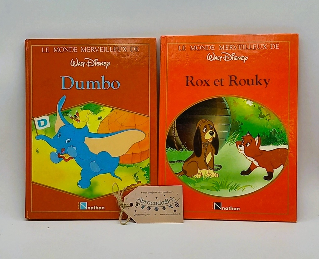Lot X2 "Rox et Rouky" et "Dumbo" - NATHAN