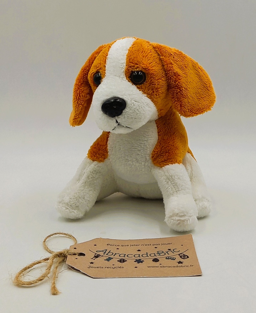 Peluche chien assis - HACHETTE