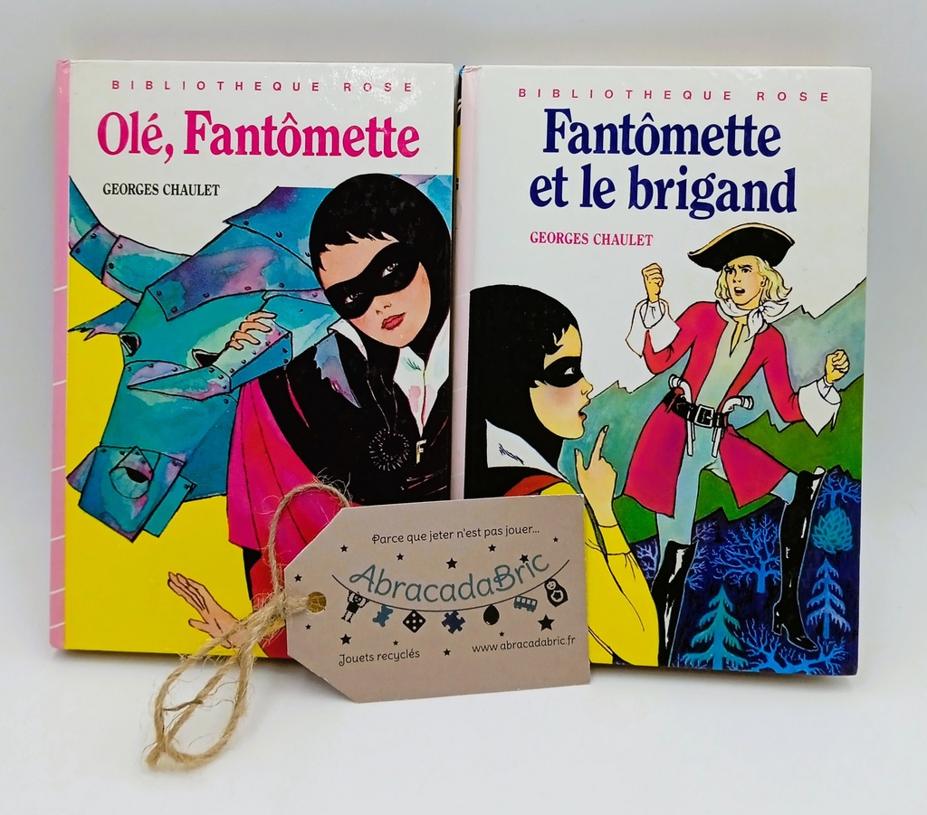 "Fantômettes et le brigand " & "Olé, Fantomette" - BiBLiOTHEQUE ROSE