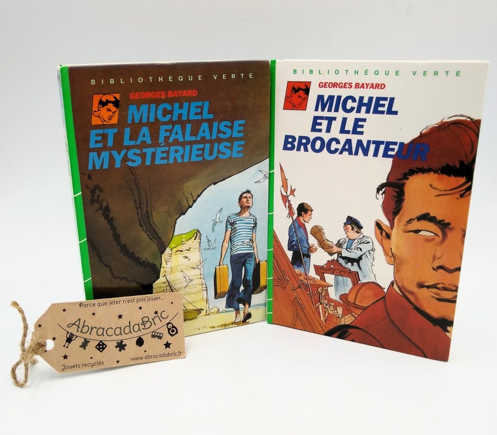 "Michel et la falaise mystérieuse" & "Michel et le brocanteur" - BiBLiOTHEQUE VERTE