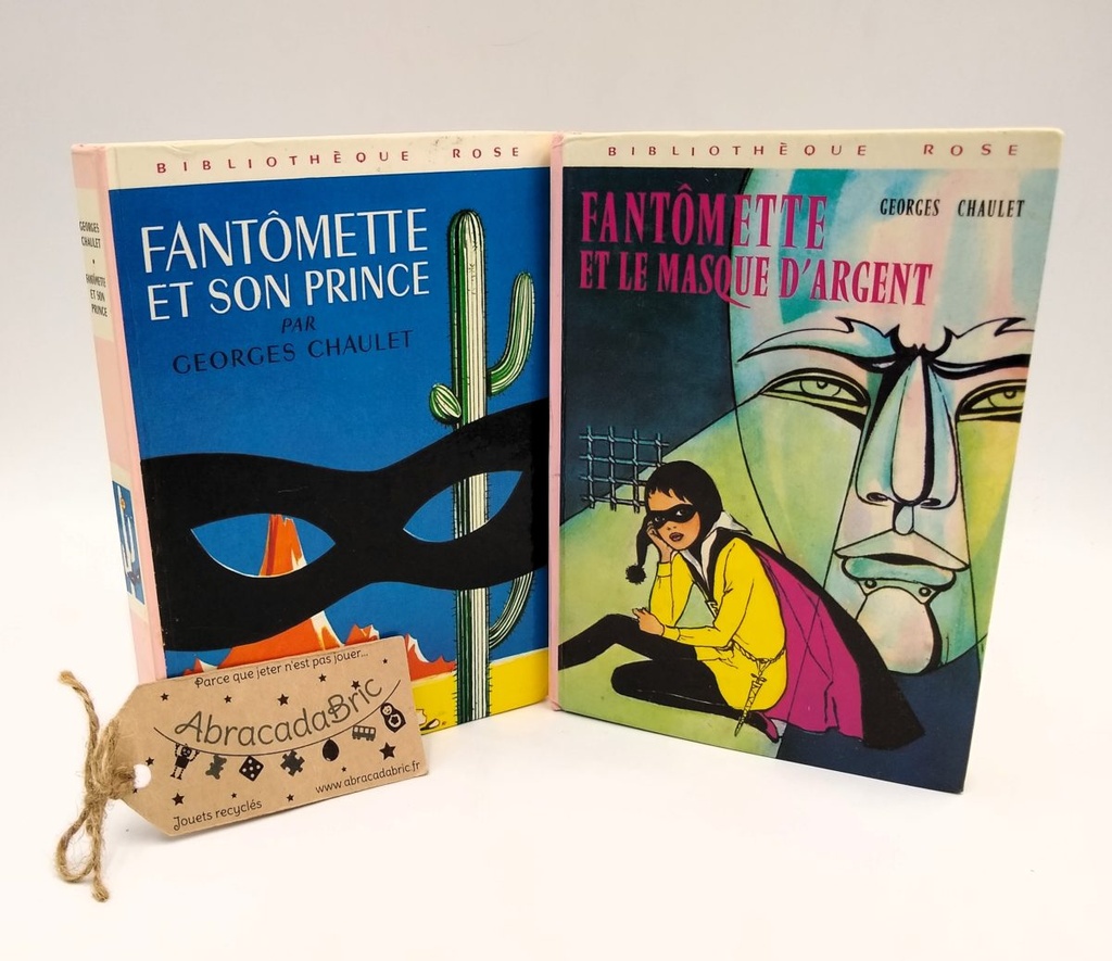 "Fantômette et son prince" & "Fantômette et le masque d'argent" - BiBLiOTHEQUE ROSE