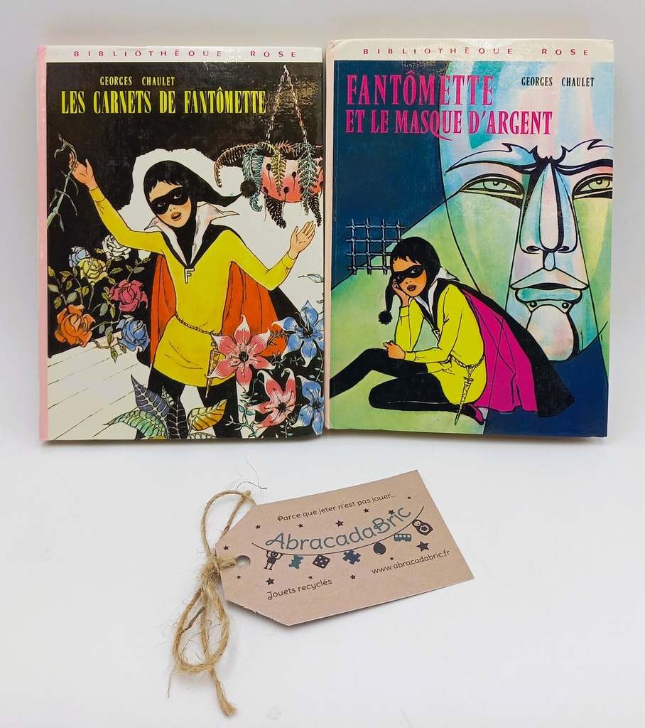 "Les carnets de Fantômette" & "Fantômette et le masque d'argent" - BiBLiOTHEQUE ROSE
