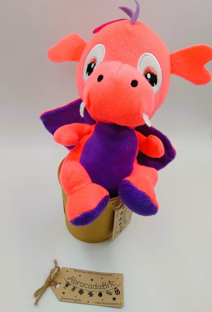 Mon dinosaure rose 25cm - LG
