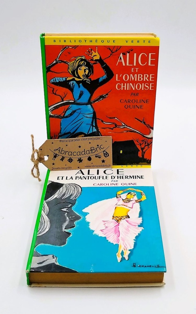 "Alice et l'ombre chinoise" & "Alice et la pantoufle d'hermine" - BiBLiOTHEQUE VERTE