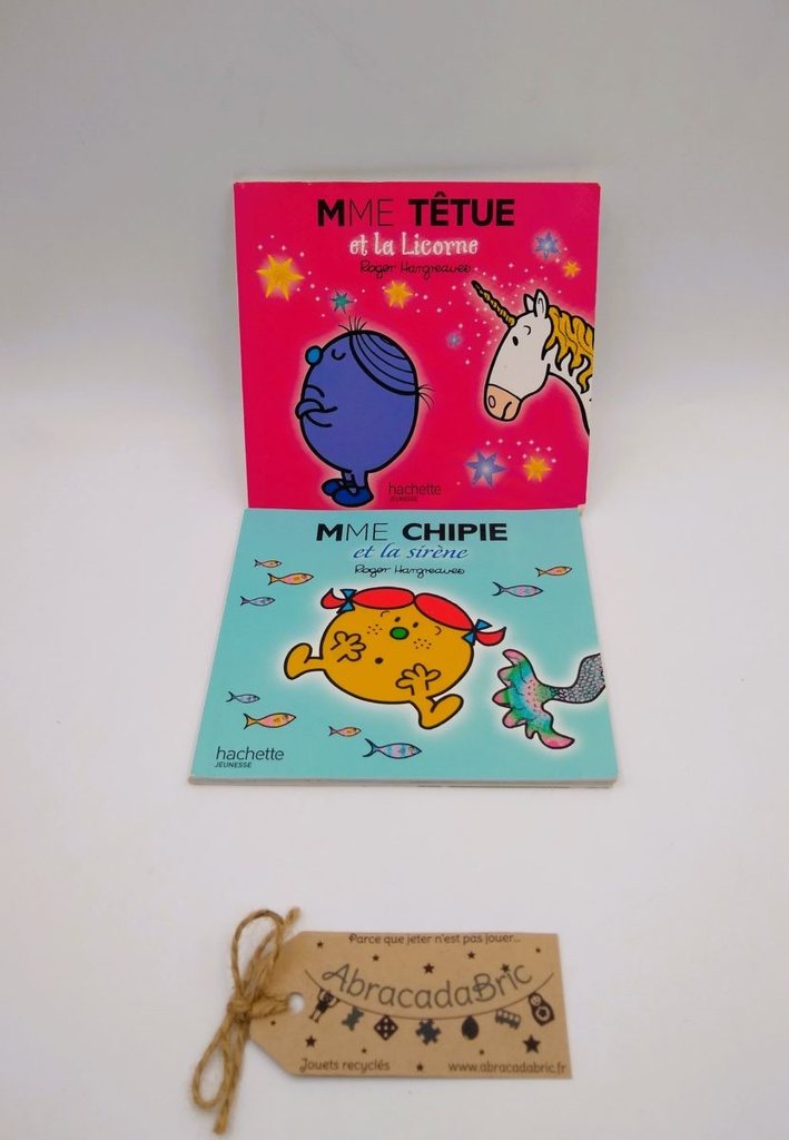 "Mme Têtue et la licorne" & "Mme Chipie et la sirène" - HACHETTE