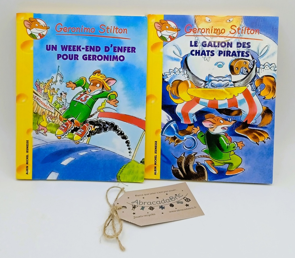"Le galion des chats pirates" et "Un week end d'enfer pour Geronimo" - ALBiN MiCHEL