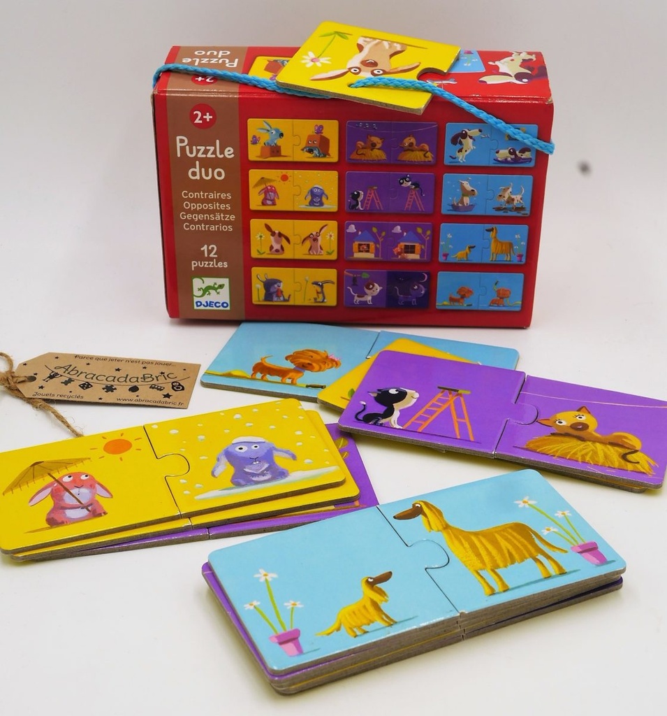 Puzzle duo "les contraires" - DJECO