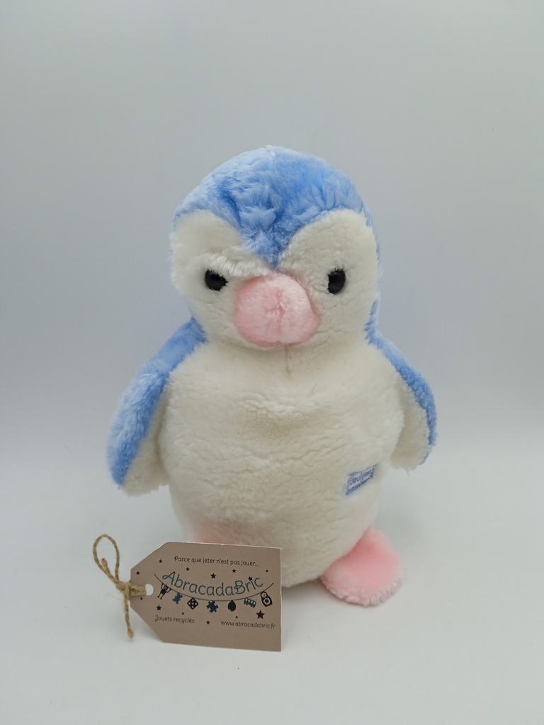 Peluche pingouin 25cm - BOULGOM