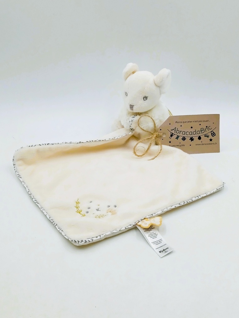 Doudou mouchoir souris blanche - KALOO