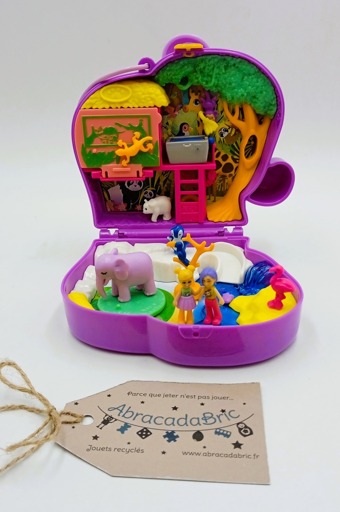 Coffret Polly Pocket "Zoo éléphant" - MATTEL
