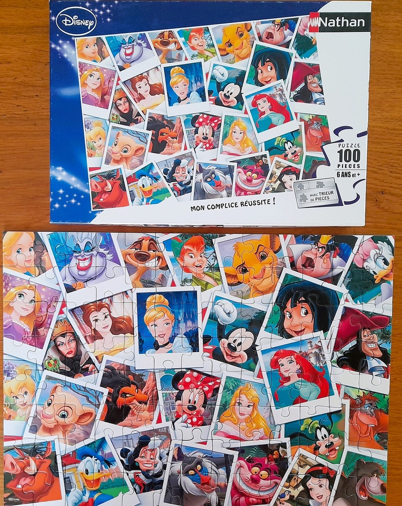 Puzzle "photo souvenir disney" 100p - NATHAN