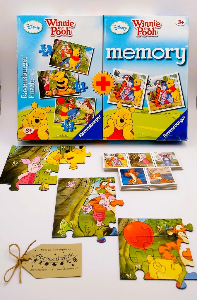 3 Puzzles et 1 Mémo Winnie l'Ourson - RAVENSBURGER